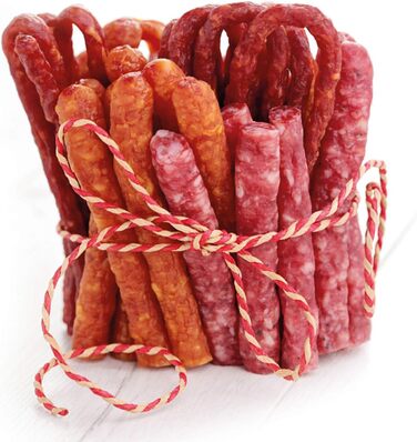 Нитка кухонна 60 м для ковбасок, набір 2 предмети, біло-червона Westmark