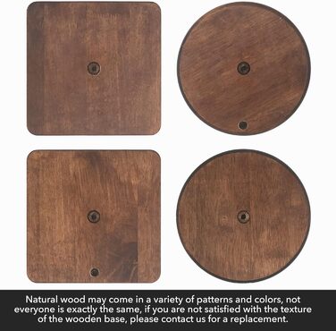 Тримач для кухонного рулону з квадратною основою з натурального дерева, Vialex