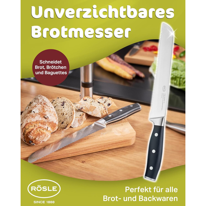 Нож для хлеба 20 см Tradition Rosle