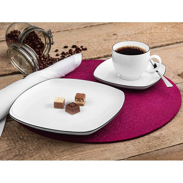 Кавовий сервіз з 18 предметів Black Line Lido Seltmann Weiden