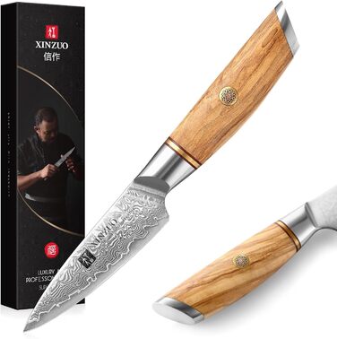 Нож для фруктов 9,2 см, дамасская сталь XINZUO