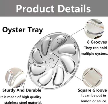 Ніж та тарілка для устриць з нержавіюча сталь YJFY