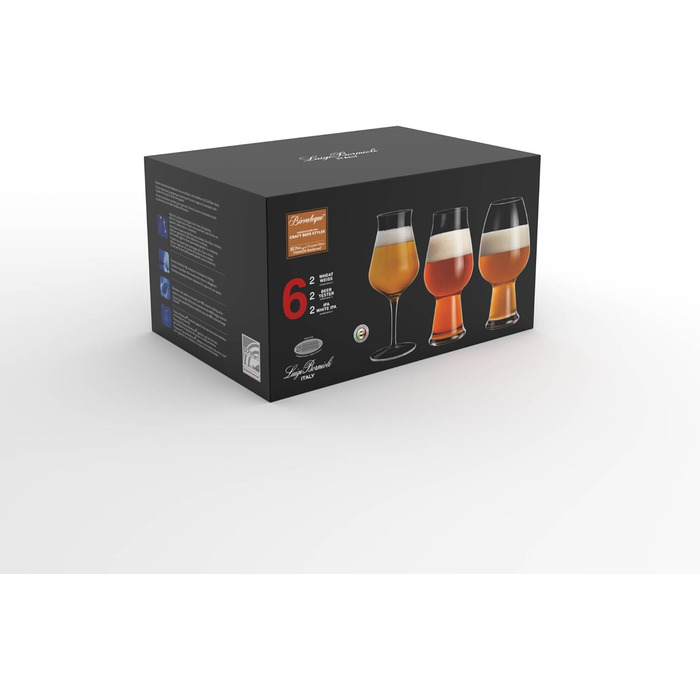 Луїджі Борміолі - Набір пивних келихів Birrateque Пивні келихи 6 келихів