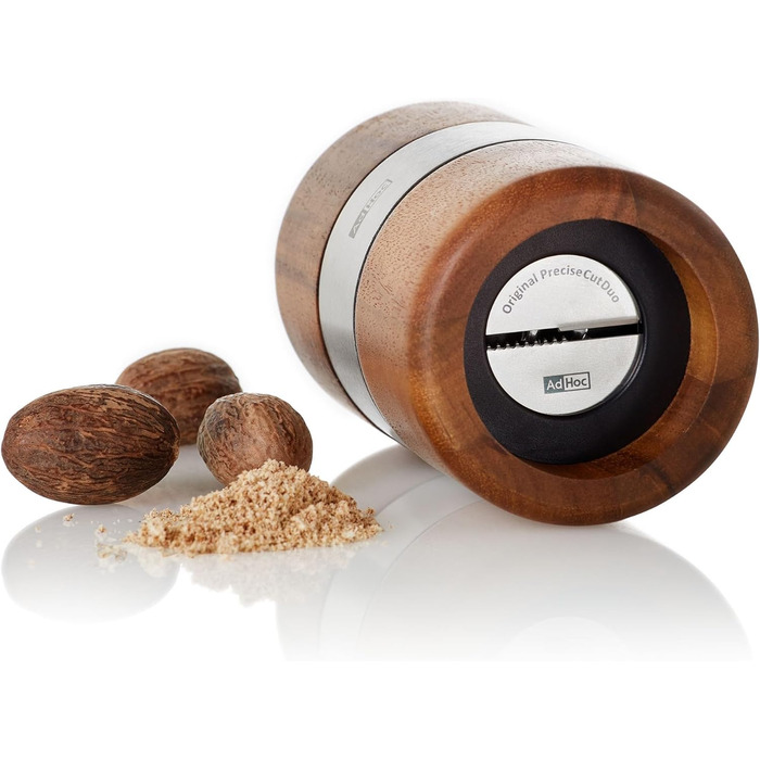 Млин для мускатних горіхів, 11,3 см, дерево/нержавіюча сталь AdHoc
