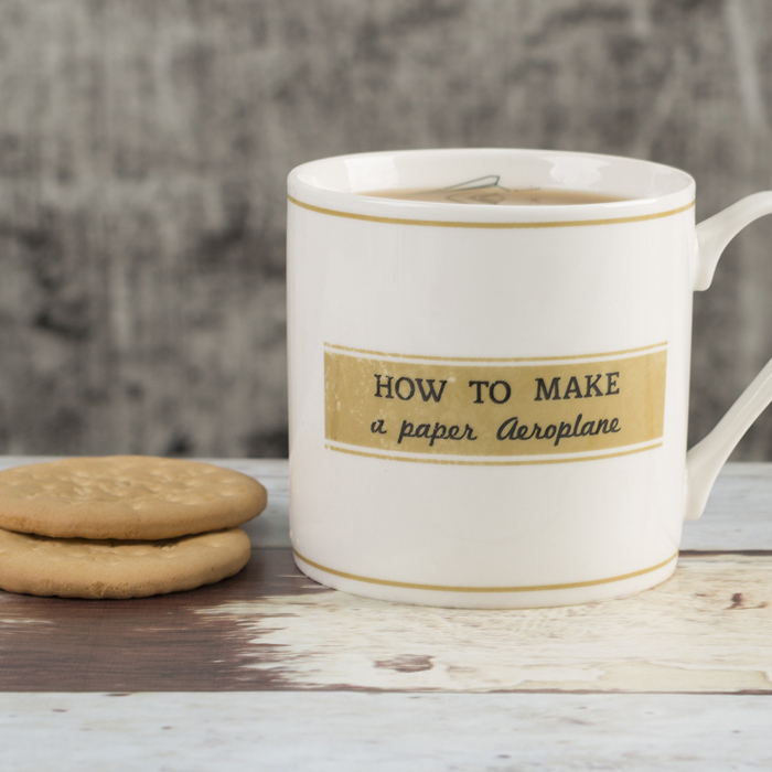 Кухоль CreativeTops ORIGAMI PLANE, фарфор, 450 мл