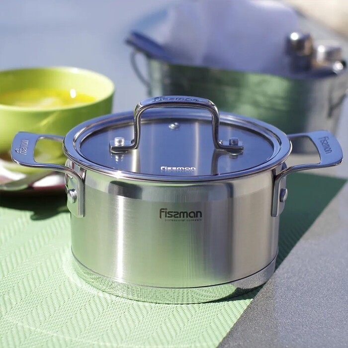 Кастрюля со стеклянной крышкой 26 см 10,6 л FOBUS Fissman