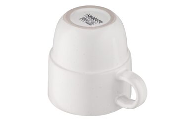 ARDESTO Чашка Trento, 390 мл , біла, кераміка