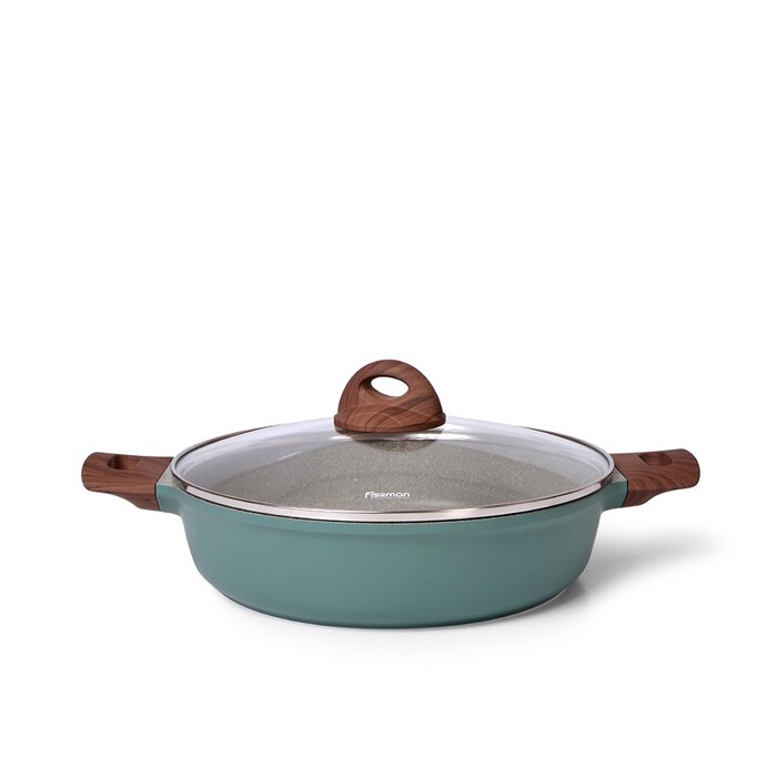 Сотейник Fissman FIRENZE 28x7,2 см 3,8 л со стеклянной крышкой (14280)