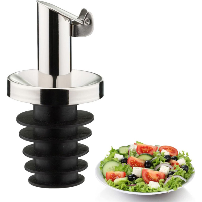 Заливки олії/оцту 4 запасні пробки, з клапанами, метал/нержавіюча сталь, натуральні пробки, масло з нержавіючої сталі спеціальне, 478022E3 (Масло - пластикова пробка, ), 4