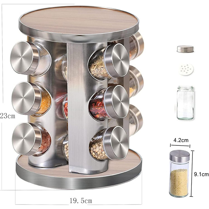 Карусель для 12 банок спецій Manfâ