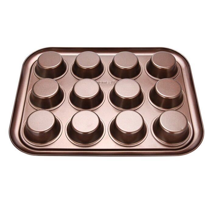 Форма для випікання Fissman 12 кексів 38x29,5x3,5 см (5650)