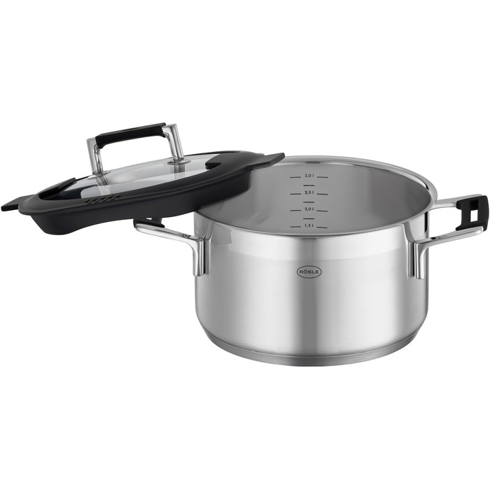 Каструля 24 см з кришкою Silence Pro Rosle