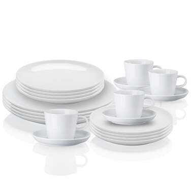Столовий сервіз сімейний 20 предметів, білий Cucina Arzberg
