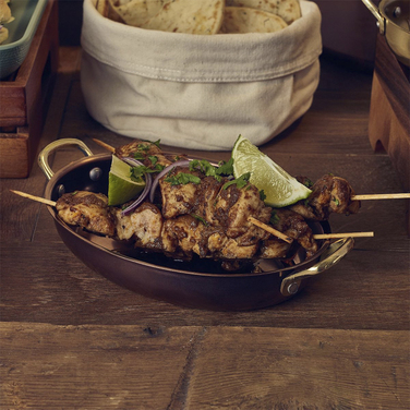 Сковорода для подачи 20.75*15.75 см, 700 мл, овальная, металлическая, Copper Vintage Steel, GenWare