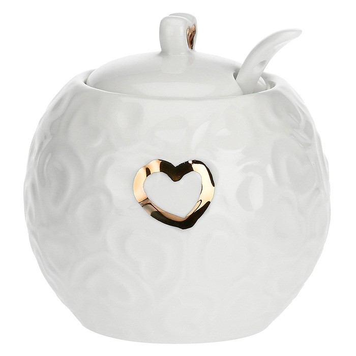 Цукорниця La Porcellana Bianca VALENTINO ORO, порцеляна, 270 мл