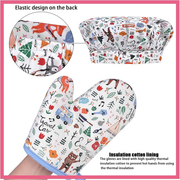 Фартук кухонный для детей с шапкой шеф-повара 38,5 х 70 см Chstarina