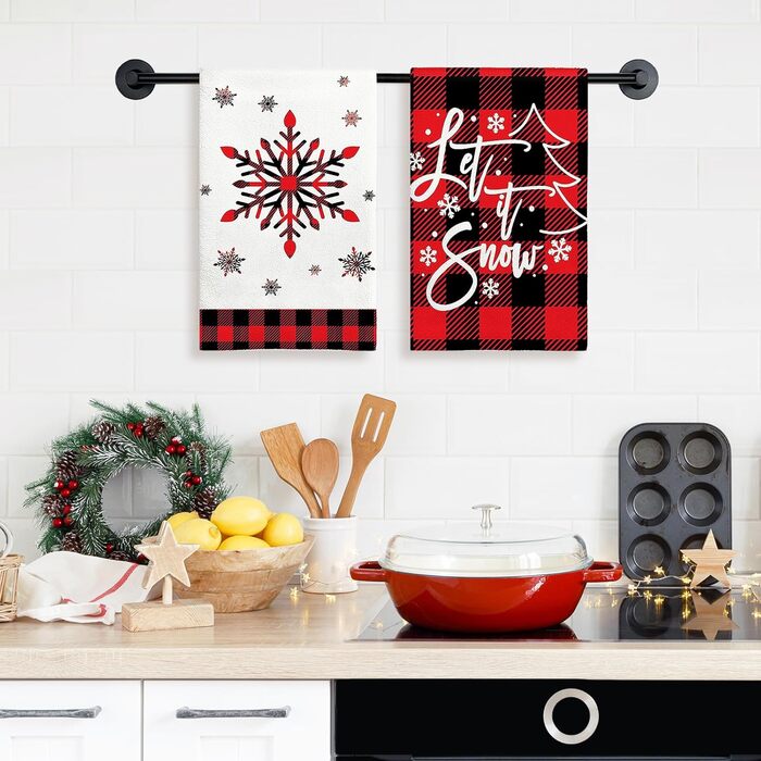 Набір з 2 різдвяних кухонних рушників 45 x 65 см, набір U Ohok