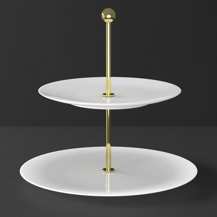 Етажерка 2-ярусна 27,5 см Blanc MetroChic Villeroy & Boch