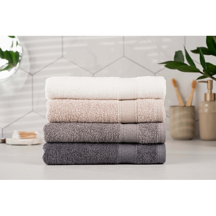 ARDESTO Рушник махровий SuperSoft, графіт, 30х50см, 100% бавовна