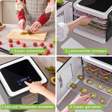 Дегідратор на 6 полиць, 450 Вт, чорний Biolomix