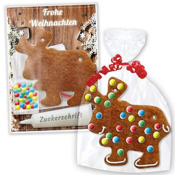 Набір для творчості Пряникова заготовка - Набір для відьминого будиночка M - 12x113 см Зберіть та прикрасьте свій власний пряниковий будиночок. Вироби з дітьми до Різдва. Різдвяні вироби від LEBKUCHEN WELT (Лось 12 см)