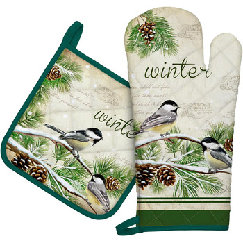 розмір: рукавичка для духовки + прихватка