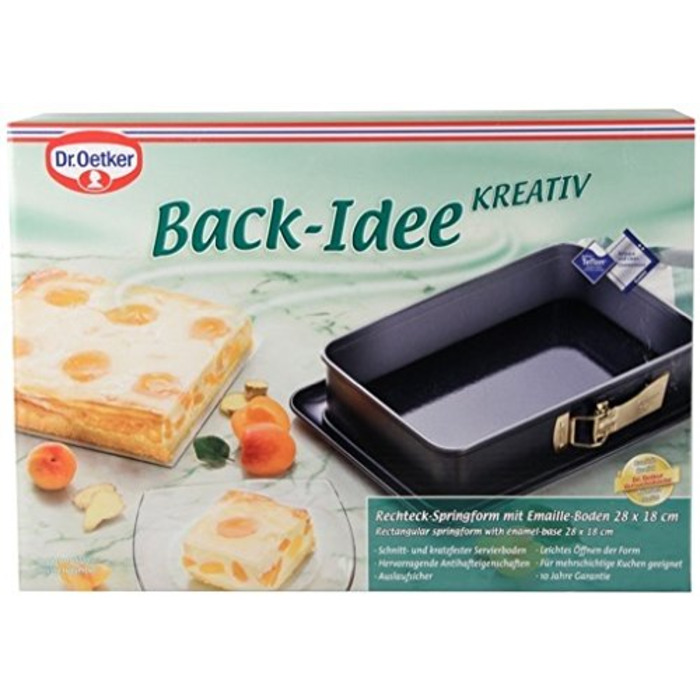 Форма для выпечки лазаньи разъемная 28 x 18 x 7 см Back - Idee Kreativ Dr. Oetker