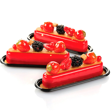 FASHION ECLAIR 80 Форма силіконова для еклерів 130 x 25 h 25 mm + каттер + 10 підставок