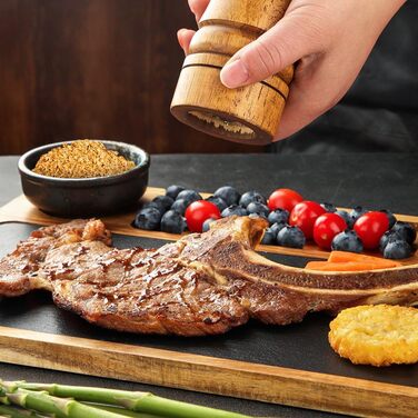 Сервірувальна тарілка зі сланцю для стейків 33 х 23 см HALE OTEIR