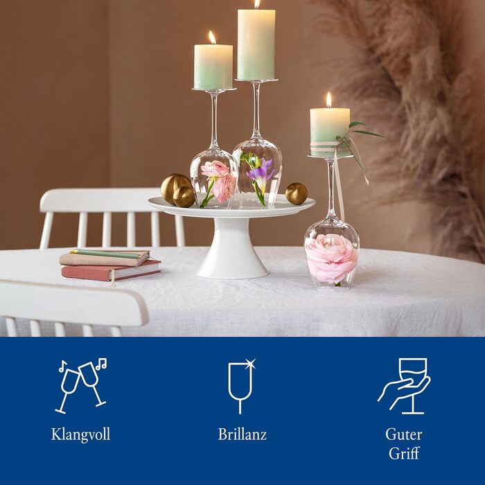 Келих для червоного вина 230 мм, 4 предмета Rose Garden Villeroy & Boch