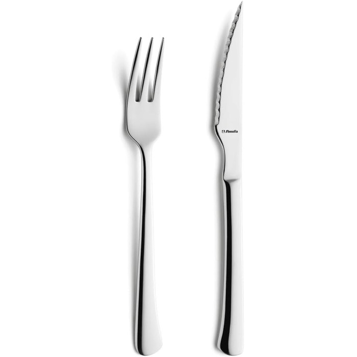 Столові прилади для стейків та піци на 6 осіб, 12 предметів Amefa