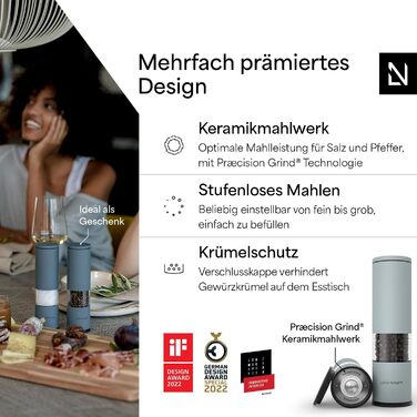 Набір з 2 млинів для солі та перцю, блакитний Lagom LARS NYSØM