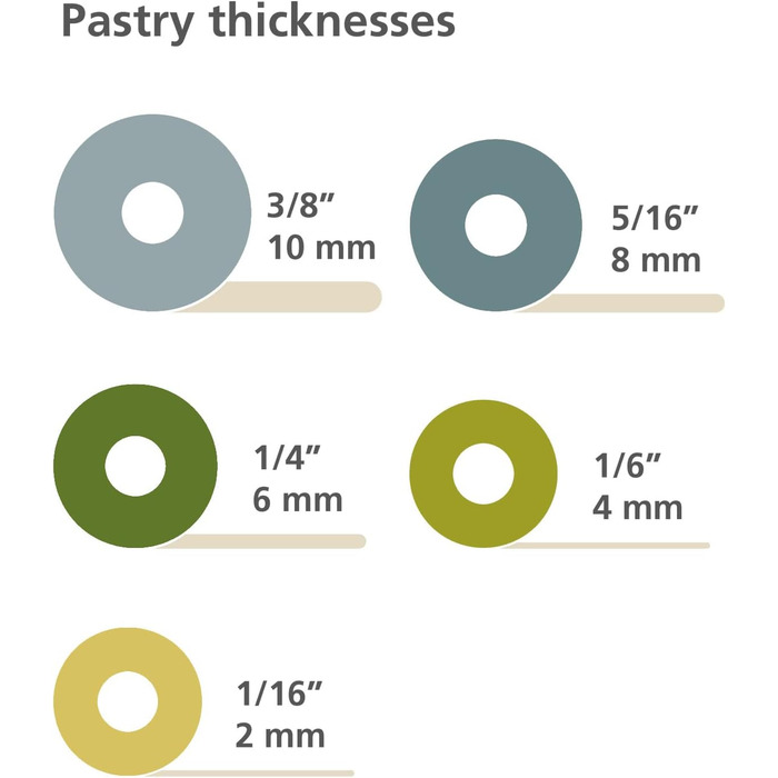 Скалка для тіста 42 см регульована, різнокольорова Duo Joseph Joseph