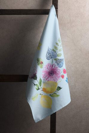 Набір із 3 багатоцільових кухонних рушників Maison d&39 Hermine Сільське Різдво зі 100 бавовни Барні рушники День подяки/Різдво (50 см x 70 см) (Jardin D&39ete - М&39ятний)