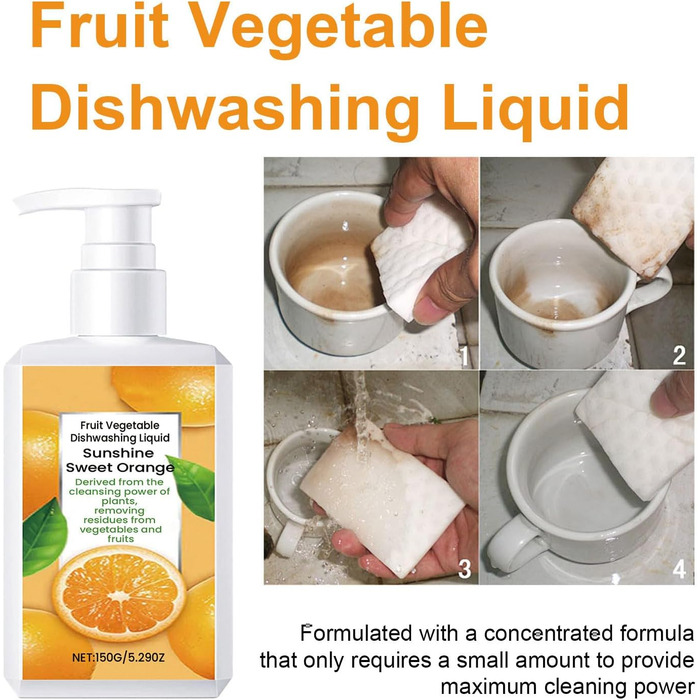 Засоби для миття овочів та фруктів 150 г TEMOOUES