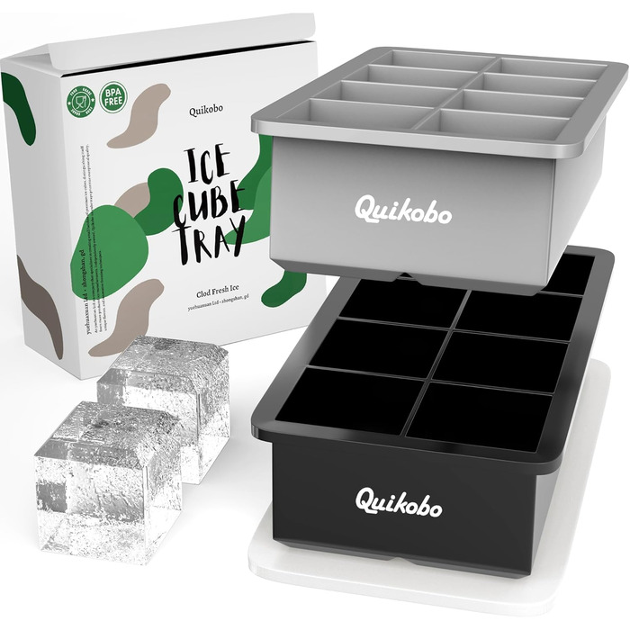 Силіконова форма для льоду 2 шт з 8 відділеннями Quikobo