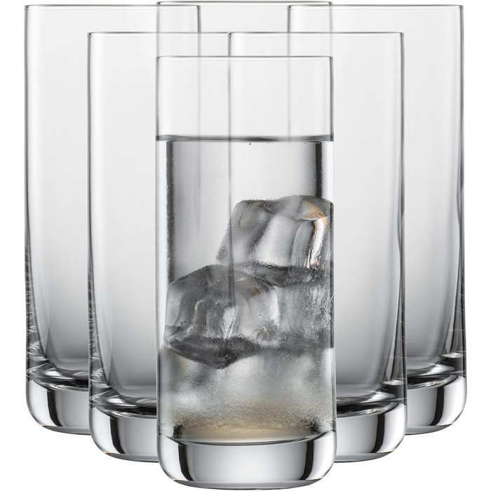 Пивний кухоль SCHOTT ZWIESEL Convention 0,2 л (набір з 6 шт.), простий пивний келих для пільзнера, кришталеві келихи Tritan, які можна мити в посудомийній машині, Зроблено в Німеччині (номер для замовлення 175500) (Довгий келих для пиття - 0,37 л, комплек