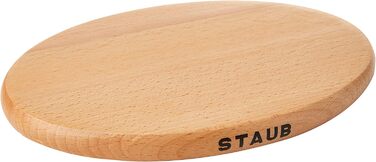 Підставка деревяна магнітна 21 см, овальна Staub