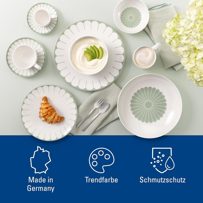 Блюдце кавове 14,8 см, зелений Fleur Villeroy & Boch