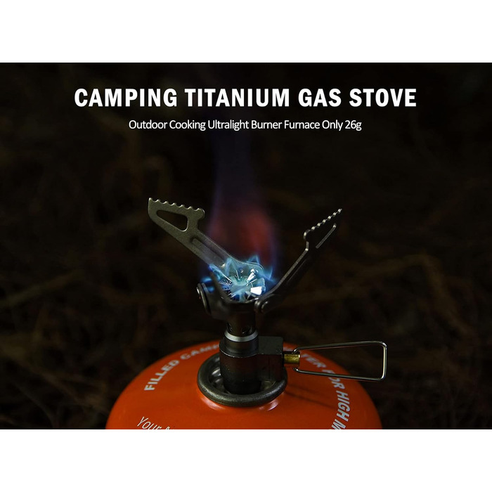 Сверхлегкая складная мини-плита с горелкой для приготовления пищи Boundless Voyage