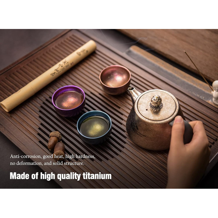 Титановий чайник із заварювальним пристроєм 300 мл iBasingo