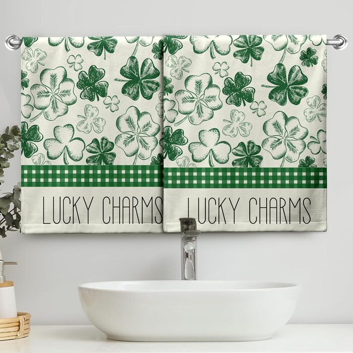 Різдвяні кухонні рушники Kwlegh, рушник для рук, різдвяна ялинка, цукерка-тростина, сніжинка, рушник для пальців, набір з 2 шт. , милий чоловічий банний рушник, високопоглинаючі рушники, 36 x (талісман на щастя)