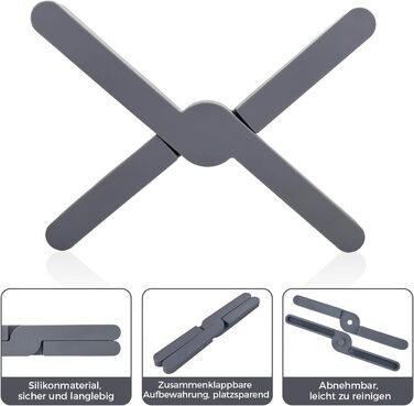 Силіконова підставка під гаряче 4 шт YunSchauen