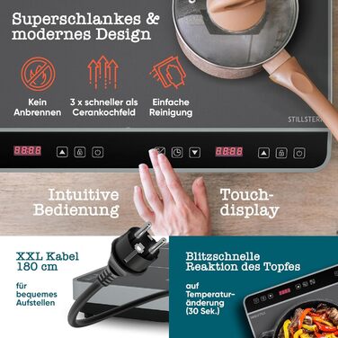 Подвійна індукційна варильна поверхня 3600 Вт Stillstern