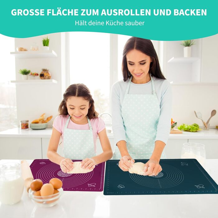 Силиконовые коврики для выпечки 2 предмета Belmalia