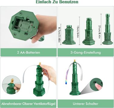 Вентилятор відлякувач комах зелений KERCAMKEL