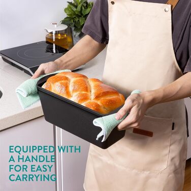 Чавунна форма для випічки з кришкою 34 см Navaris