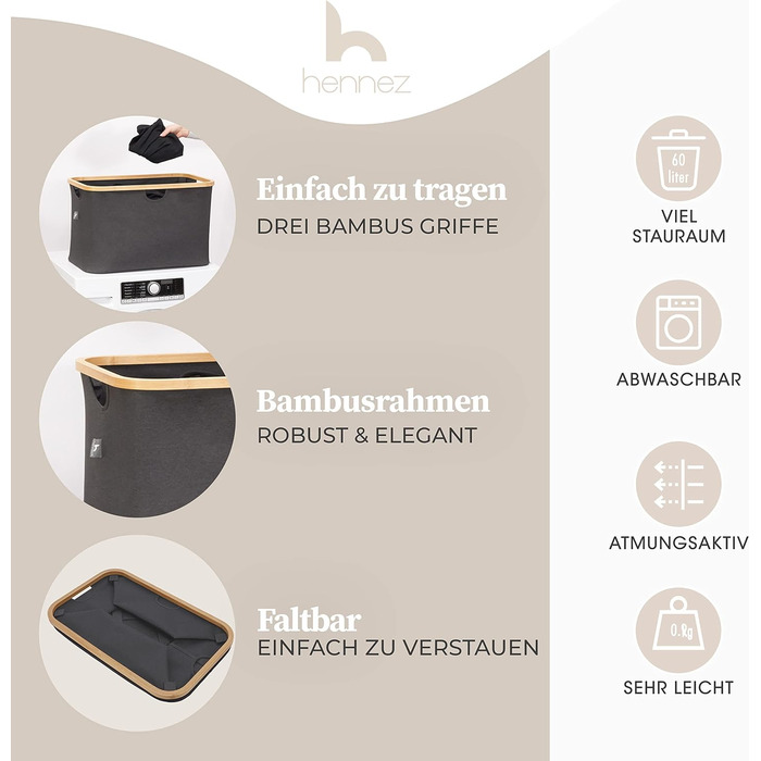 Кошики для зберігання, сумісні з IKEA Полиця KALLAX - Кошик для зберігання деревини Малий антрацит - Коробка для зберігання Полиця Кошик для зберігання - Паперовий ящик Кошик з фетру Складний кошик для білизни (60 л, темно-сірий)