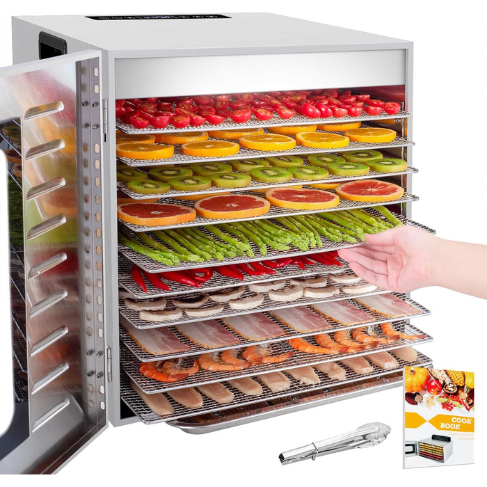 Дегідратор на 10 полиць, 1 кВт Kwasyo