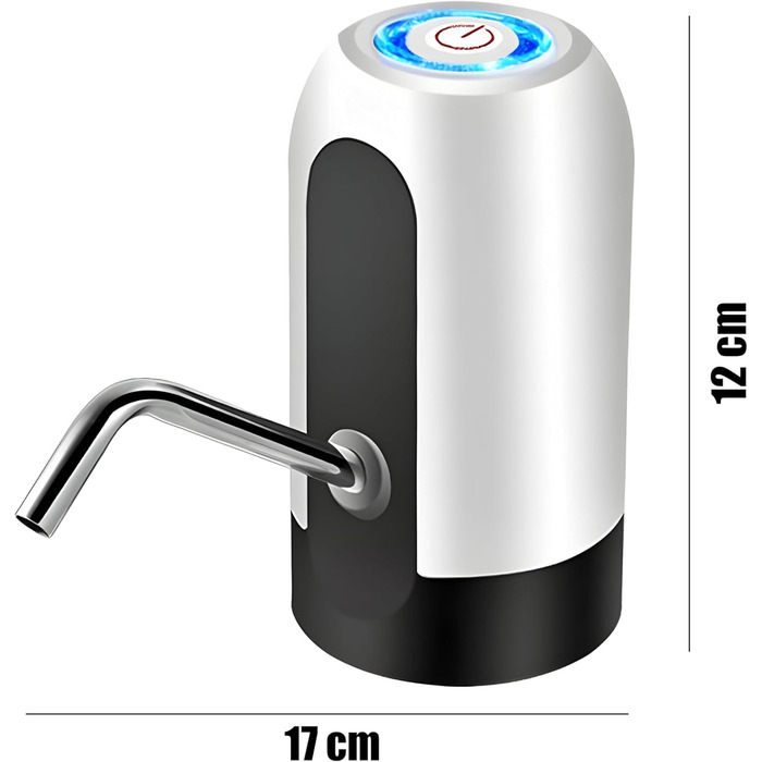 Насос для бутылок с водой 5 Вт черно-белый Retoo